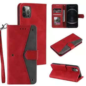 2021 Splicing Leather Retro Protective Wallet Case For iPhone