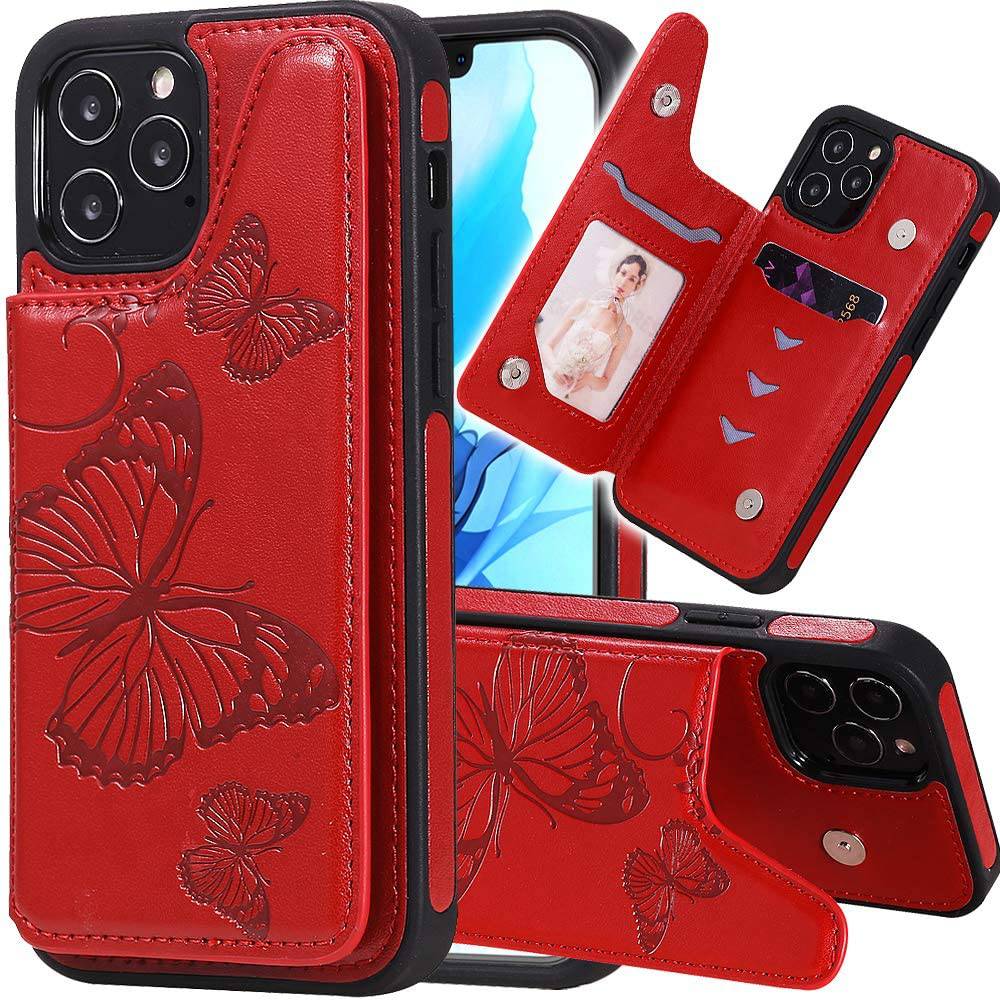 2022  New Luxury Embossing Wallet Cover For iPhone