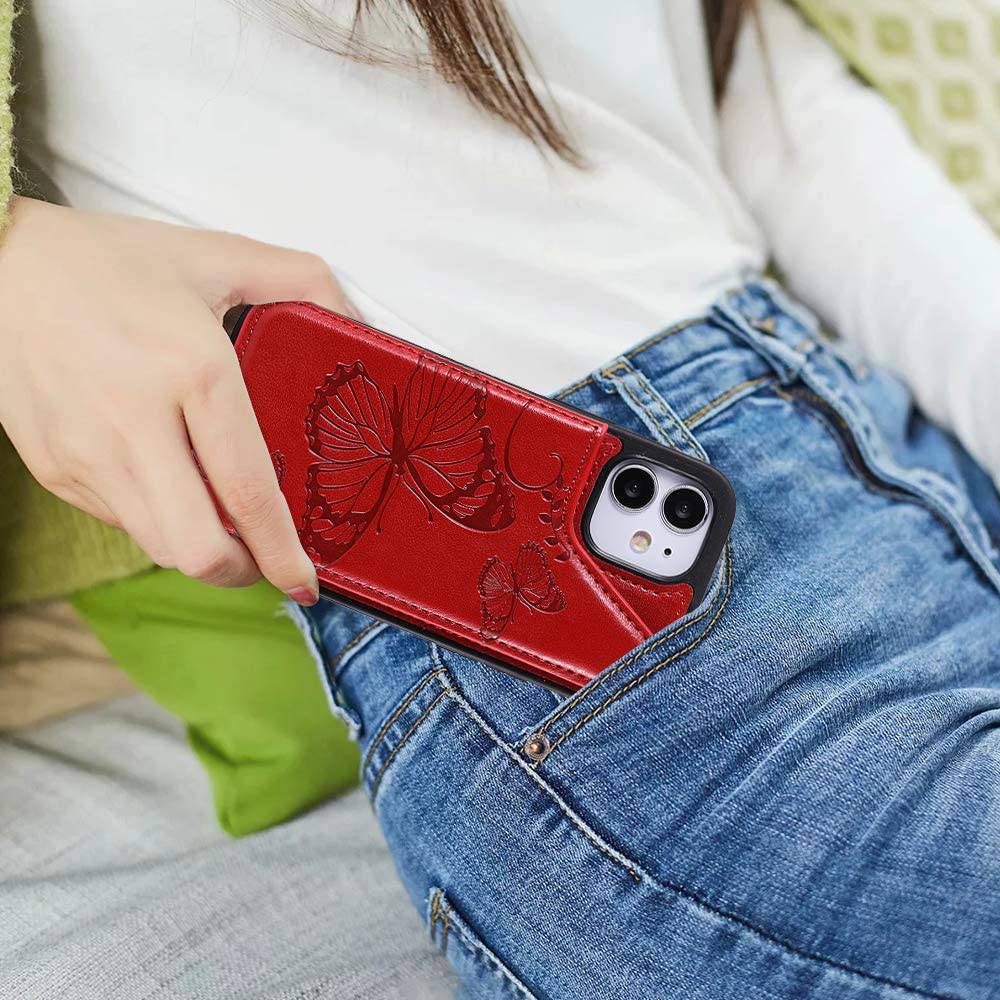 2022  New Luxury Embossing Wallet Cover For iPhone