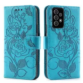 3D Embossed Rose Wallet Case For Samsung A32(5G)