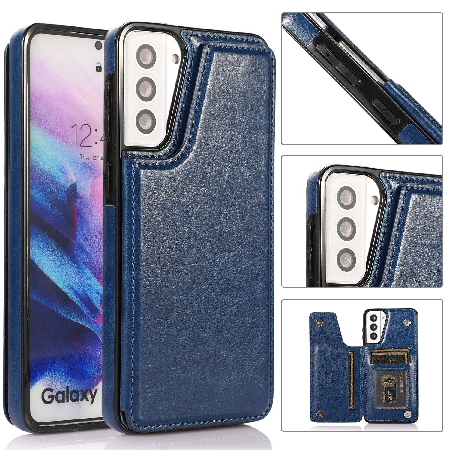 4 IN 1 Luxury Wallet Leather Case For SAMSUNG