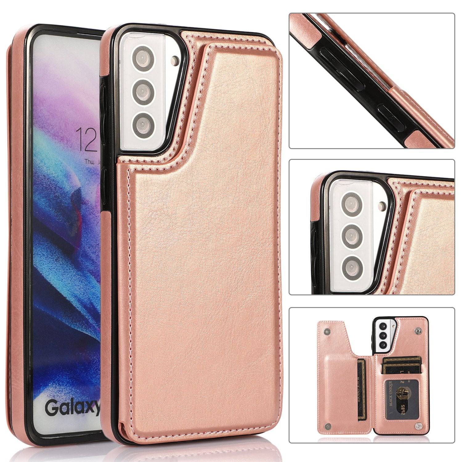 4 IN 1 Luxury Wallet Leather Case For SAMSUNG