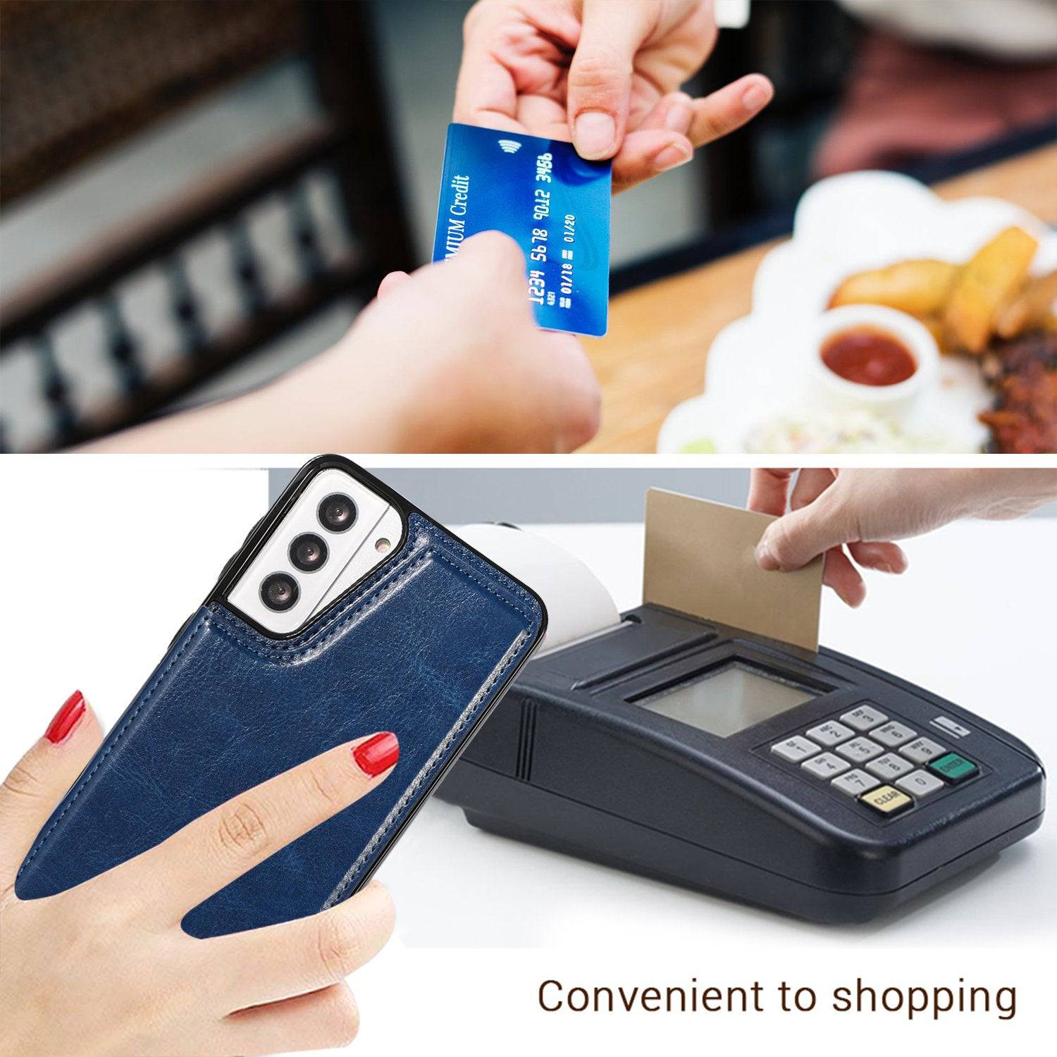 4 IN 1 Luxury Wallet Leather Case For SAMSUNG