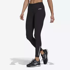 adidas Agravic Womens Trail Running Leggings Fitness Sports Reflective Black