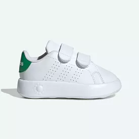 ADIDAS KIDS ADVANTAGE WHITE/GREEN SHOES