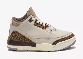 Air Jordan 3 Retro Palomino Preschool Lifestyle Shoes (Light Orewood Brown/Palomino)