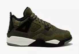 Air Jordan 4 Retro SE Craft Olive Preschool Lifestyle Shoes (Medium Olive)