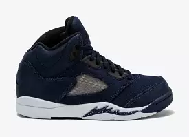 Air Jordan 5 Retro Midnight Navy Preschool Lifestyle Shoes (Midnight Navy/Black/Football Grey)