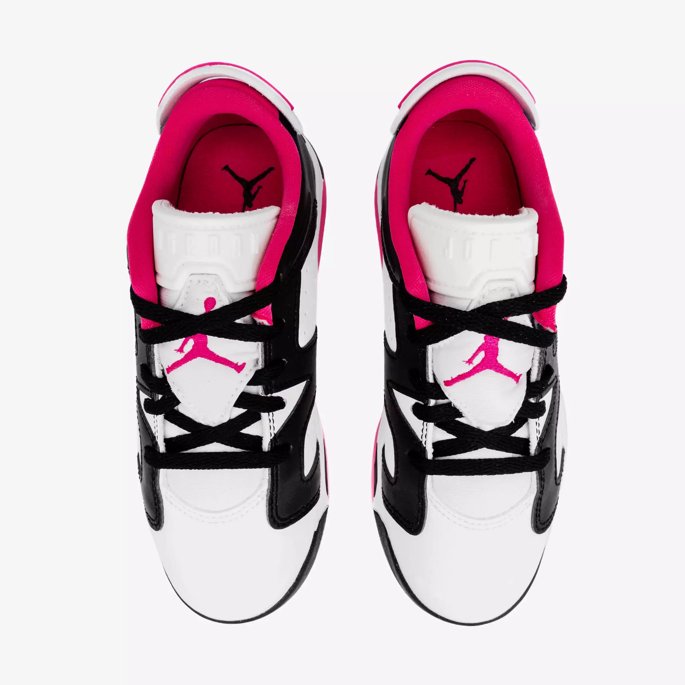 Air Jordan 6 Retro Low Fierce Pink Preschool Lifestyle Shoes (Black/Fierce Pink)