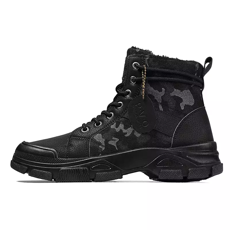 Ashore Shop Snow Boots For Men Winter Shoes Warm  High Top Military Boots