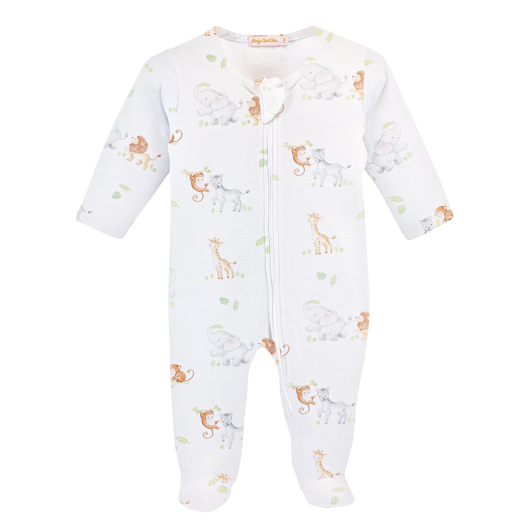 Baby Club Chic - Safari Adventure Zip Footie