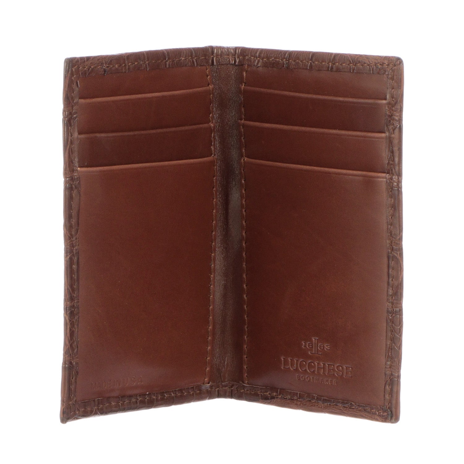 Bifold Wallet – Crocodile :: Sienna