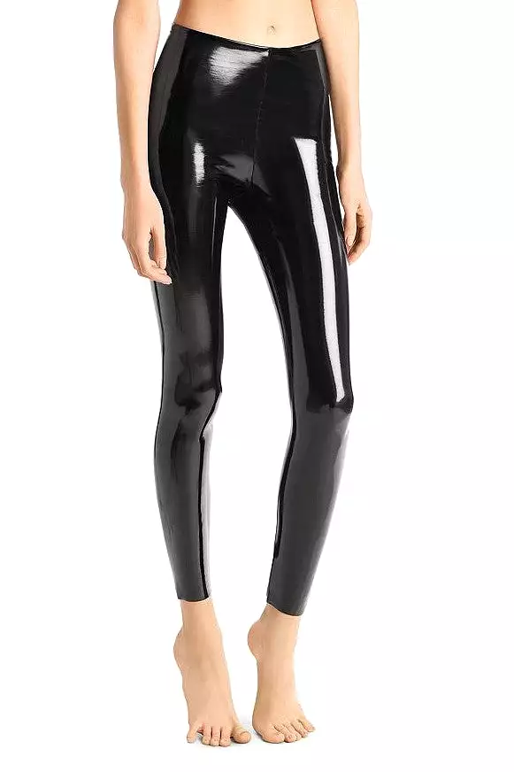 Black Faux Patent Leather Legging