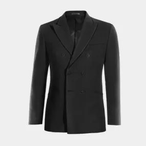  Blazer cruzada negro Ónix solapa en pico slim fit