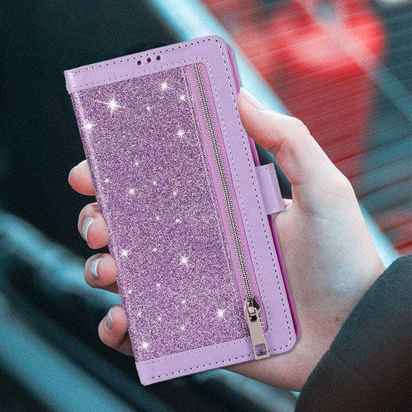 Bling Wallet Leather Case for Samsung S21 Ultra