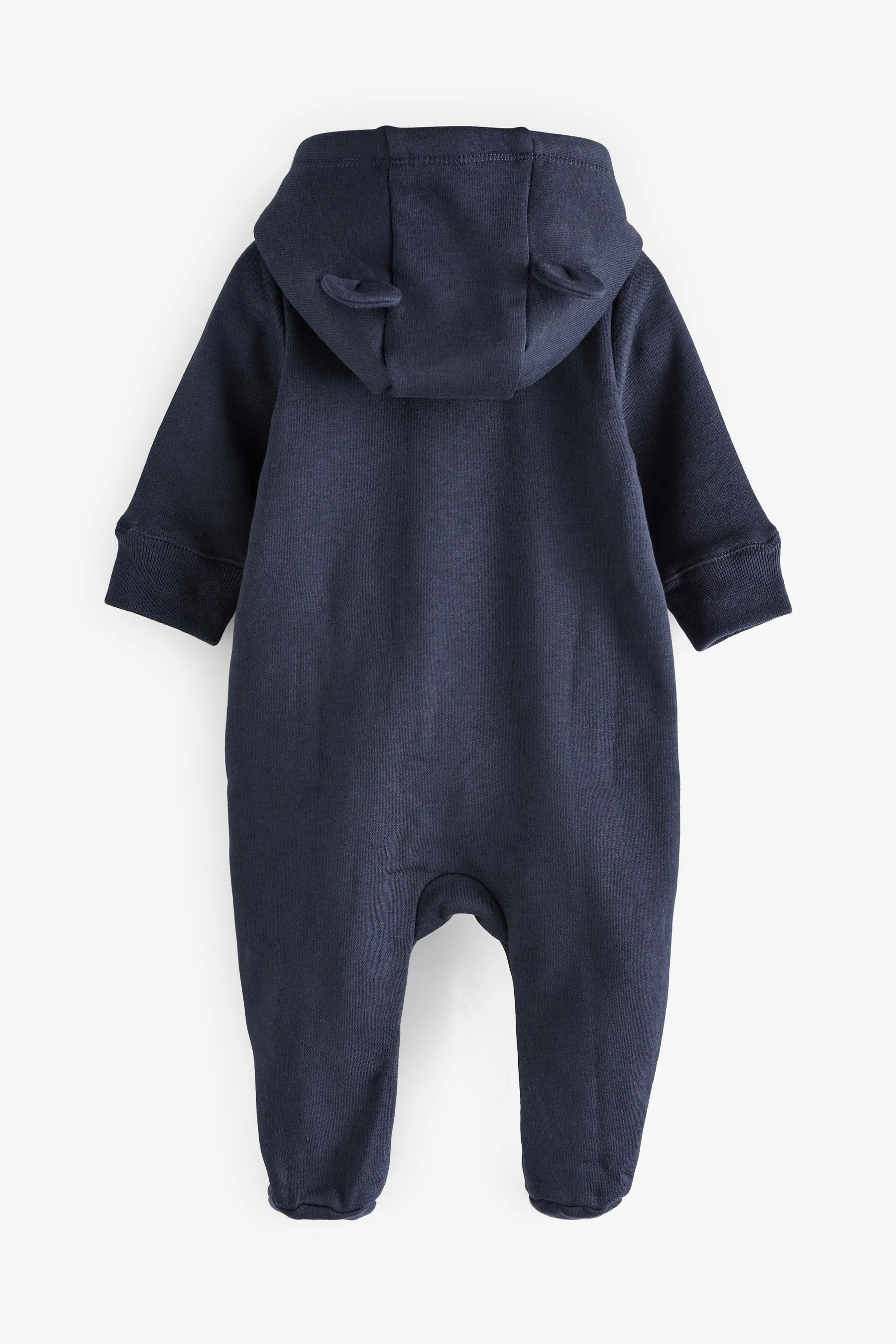 Blue Logo Zip Hooded All in One (Newborn - 24mths)