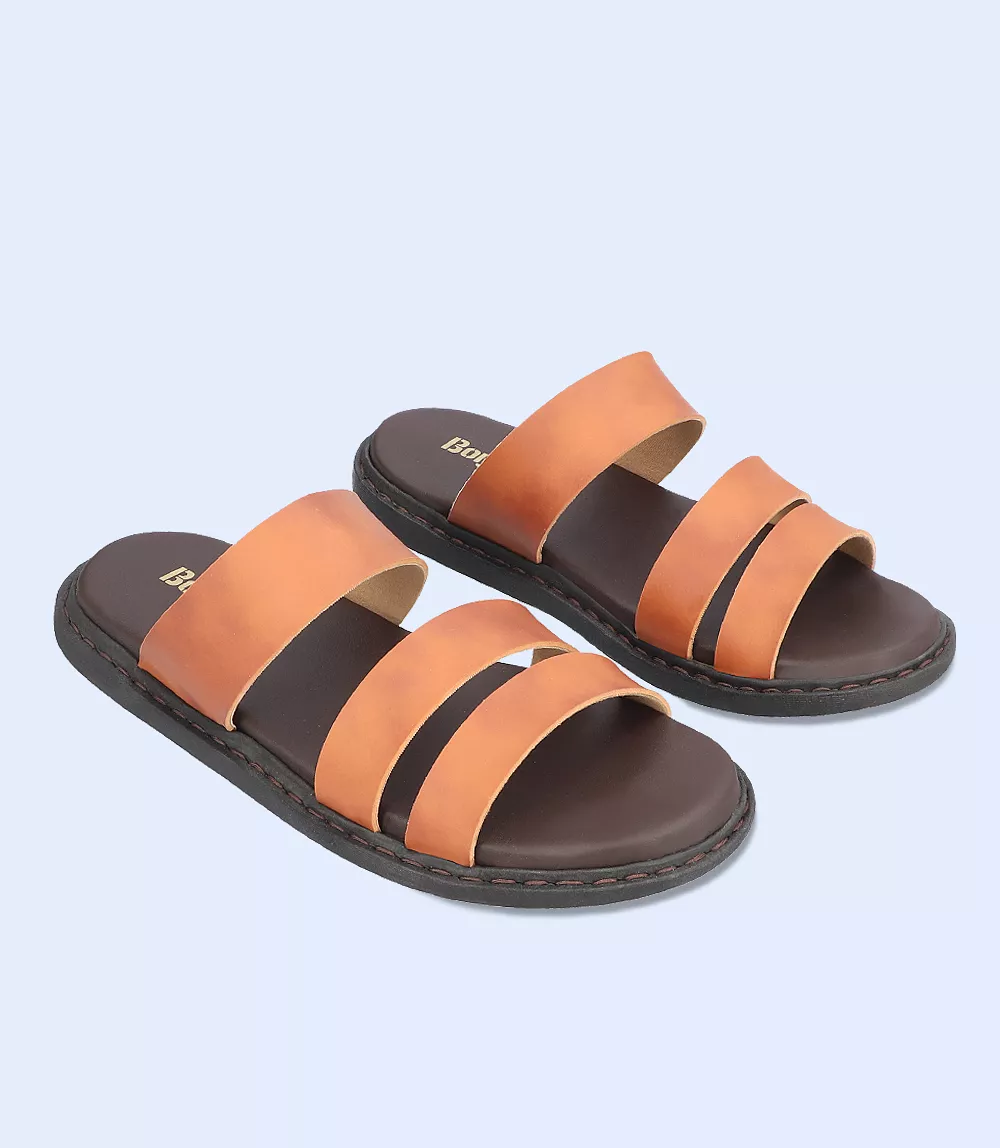 BM4602-TAN-Men Slippers