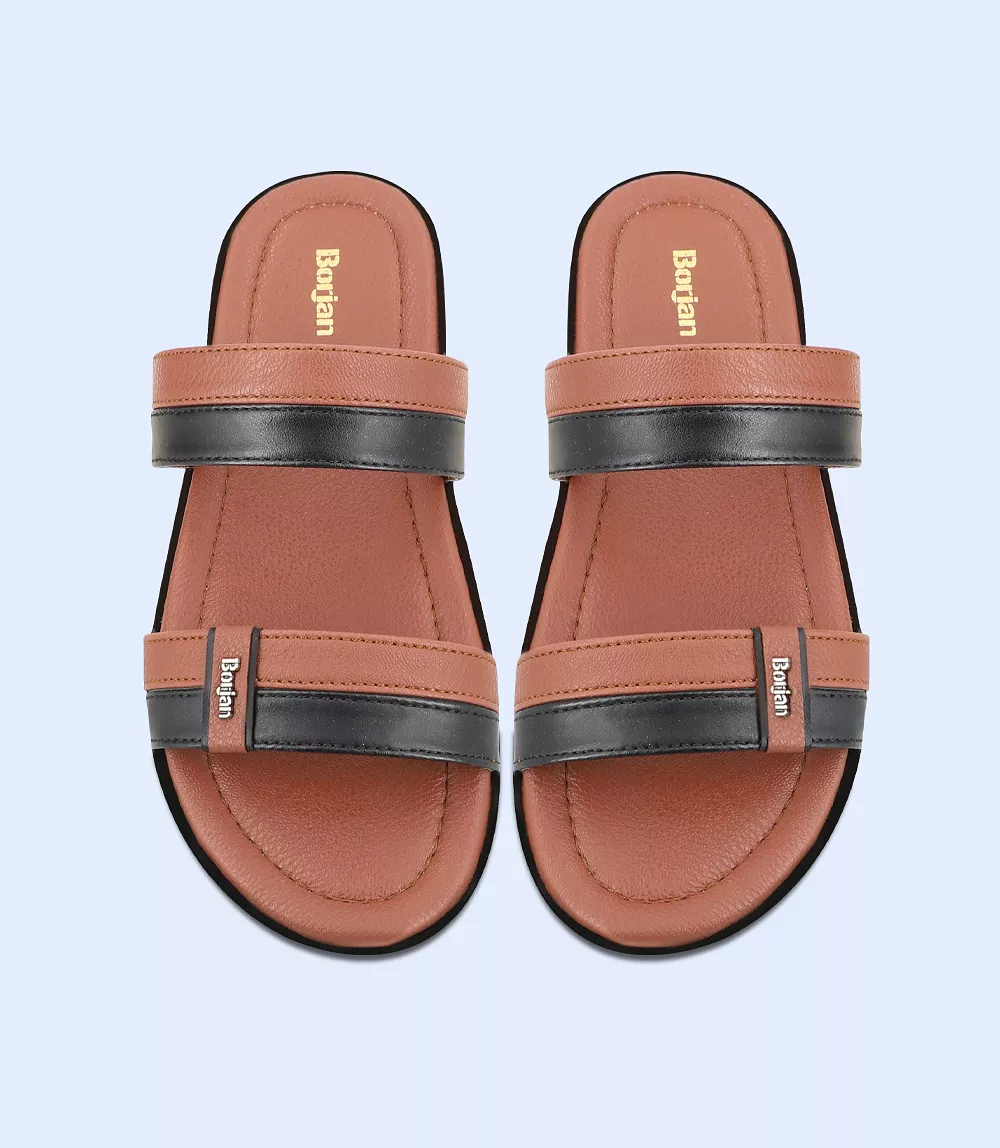 BM5631-TAN-Men Slippers