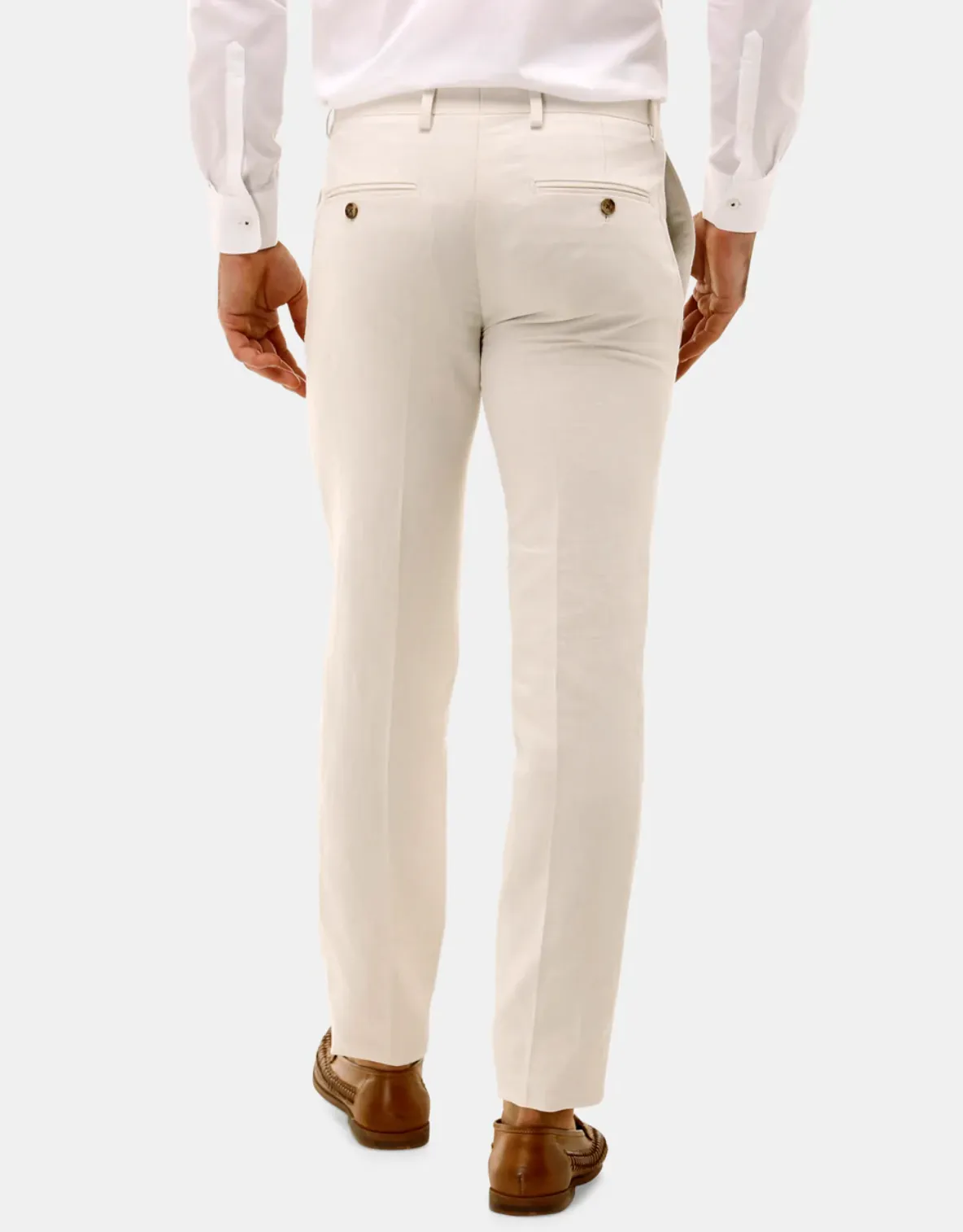 Brooksfield - Linen Blend Trouser Oat