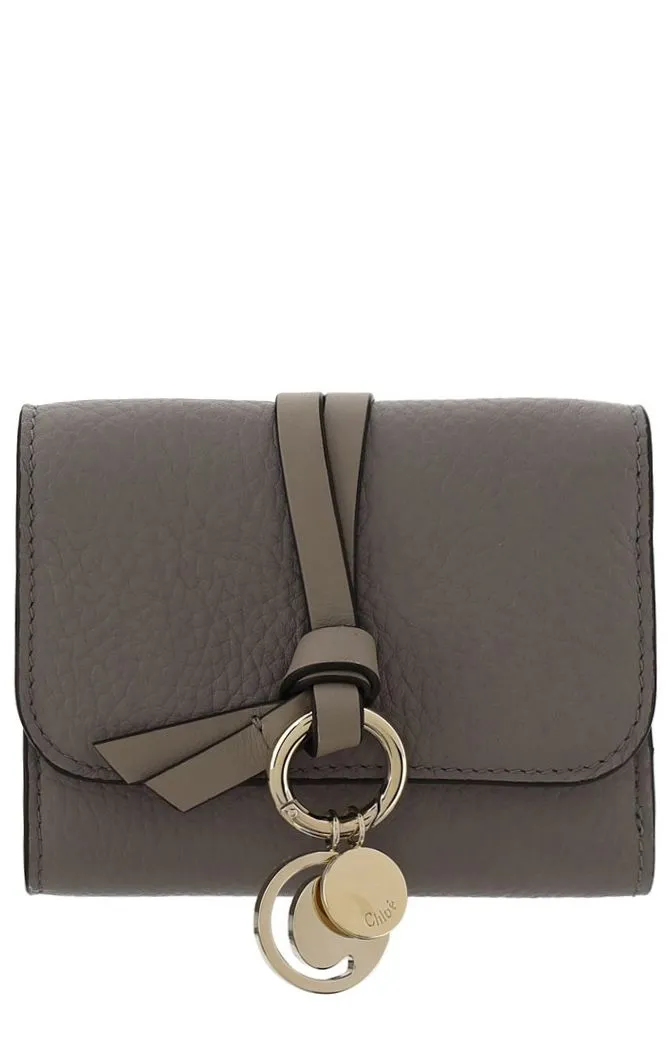 Chloé Logo Plaque Tri-Fold Wallet