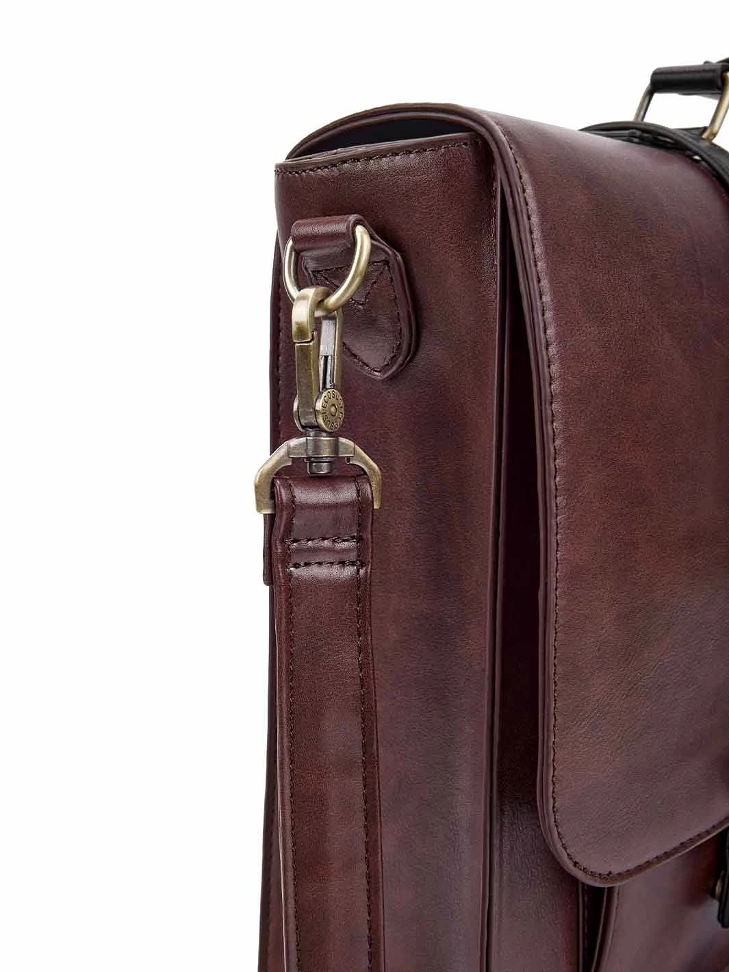 Cocoa Truffle Ecosusi Classic Bow Briefcase