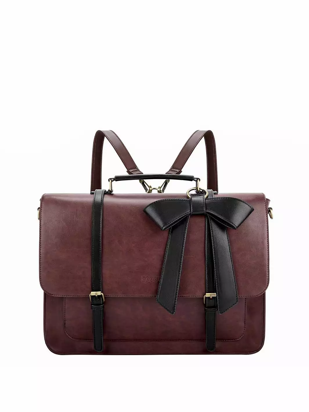 Cocoa Truffle Ecosusi Classic Bow Briefcase