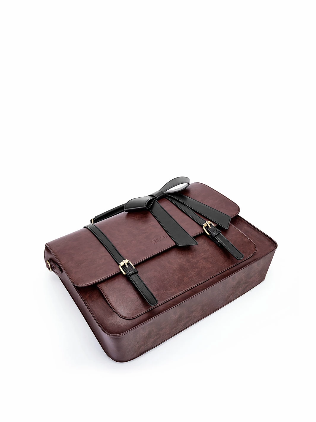 Cocoa Truffle Ecosusi Classic Bow Briefcase