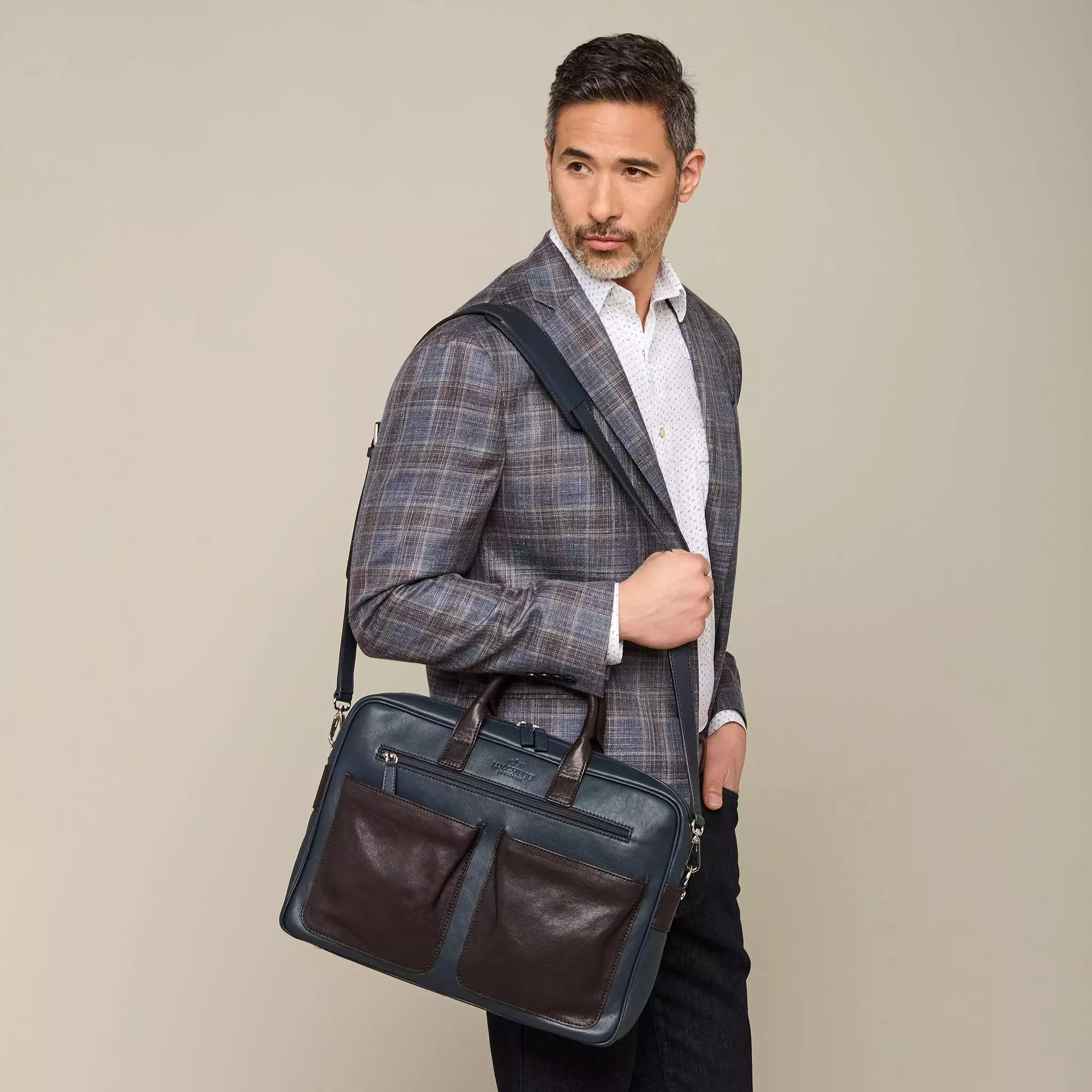 Cosimo Briefcase :: Navy