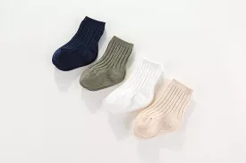 Crew ribbed socks 2 packs: 0-1, 1-2Y, 2-4Y, 4-6Y, 6-8Y