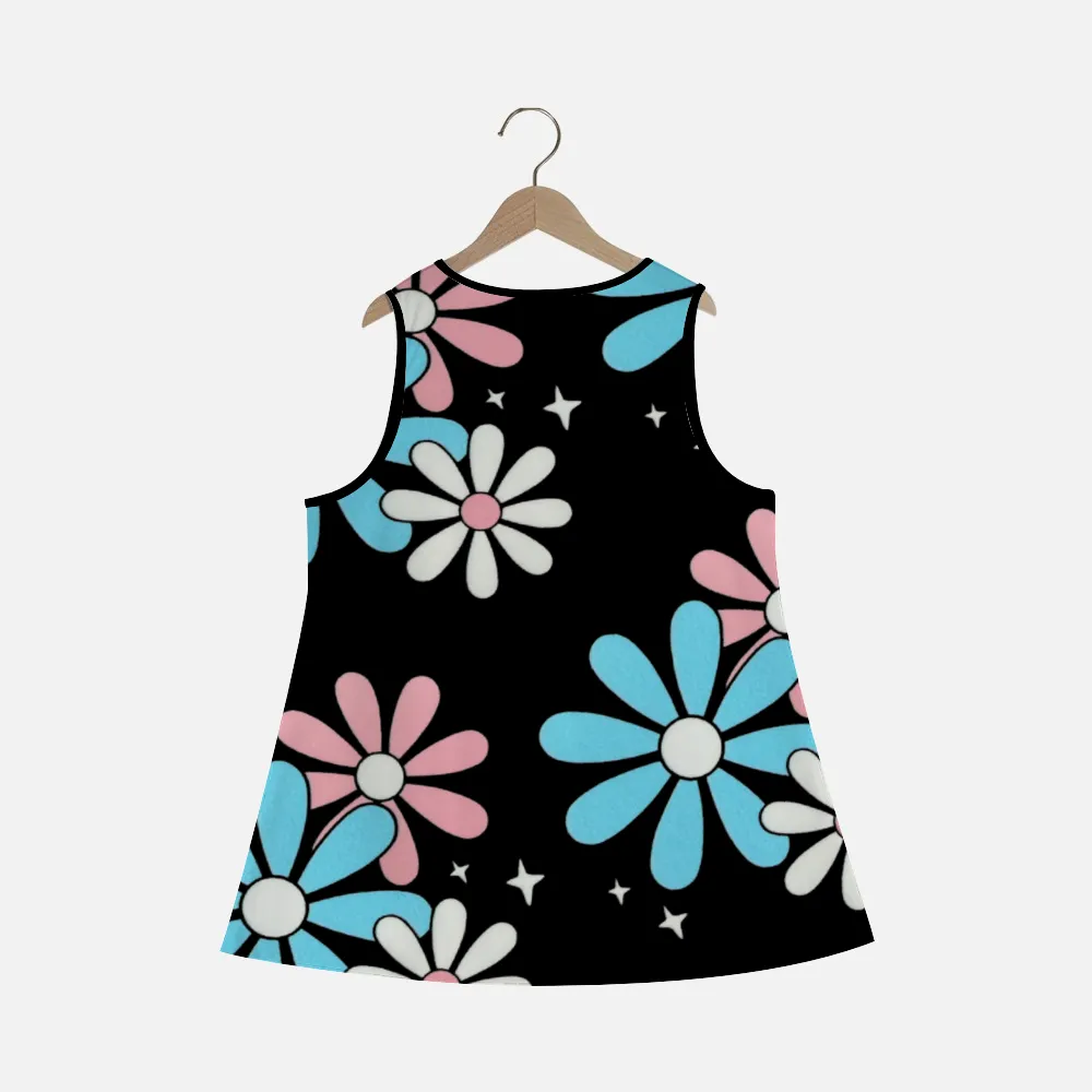 Custom All Over Print Women's Tank Dress Stylish Sleeveless Short Dress