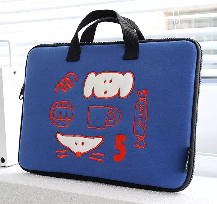 Cute Animal Characters 13 Laptop Sleeves Pouches Square Cases Covers Purses Handbags Briefcases Soft Protections Top Handle