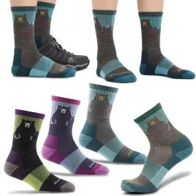 Darn Tough Women's Bear Town Lightweight Crew Socks – Comfortable, Durable, and Stylish for Everyday Wear