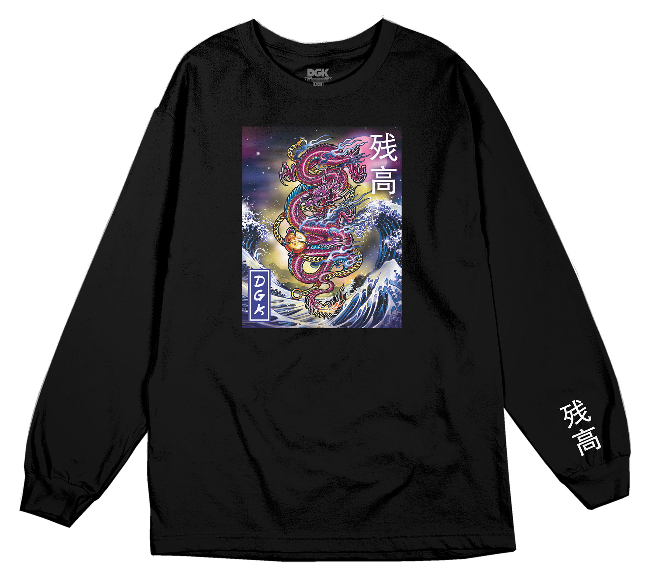 DGK T-SHIRT ETERNAL LS BLACK