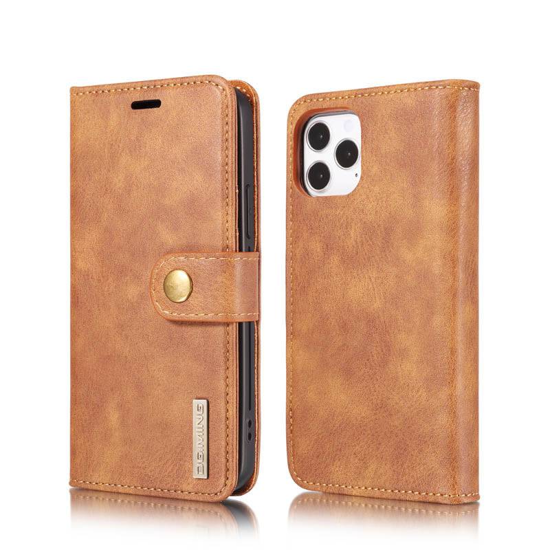 DG.MING Magnetic Detachable Leather Wallet iPhone Case