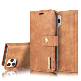 DG.MING Magnetic Detachable Leather Wallet iPhone Case