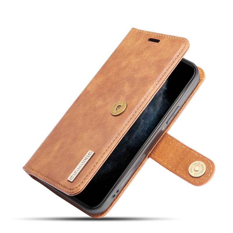 DG.MING Magnetic Detachable Leather Wallet iPhone Case