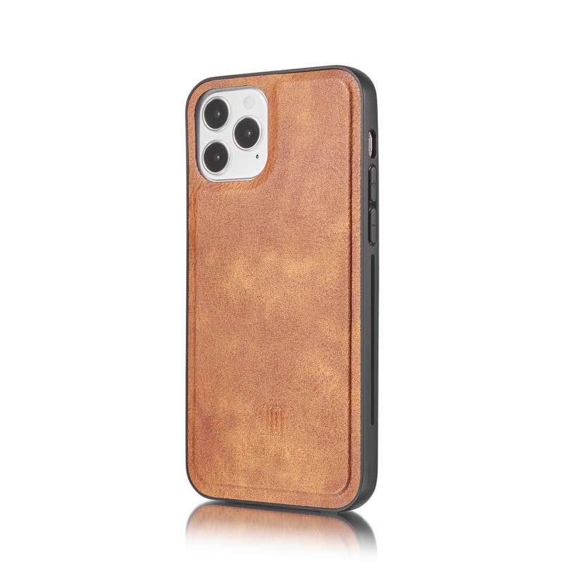 DG.MING Magnetic Detachable Leather Wallet iPhone Case