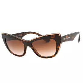 Dolce & Gabbana 0DG4417 Sunglasses Dark Tortoise / Gradient Brown Women's