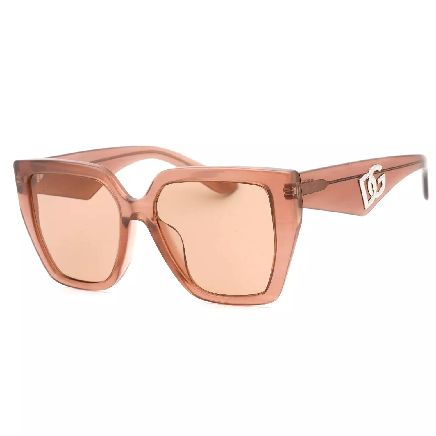 Dolce & Gabbana 0DG4438F Sunglasses Fleur caramel/Rose Brown Women's