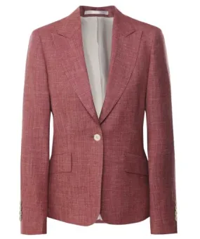 Eddy & Ivy Pink Wool-Silk-Linen Blazer | Jules B