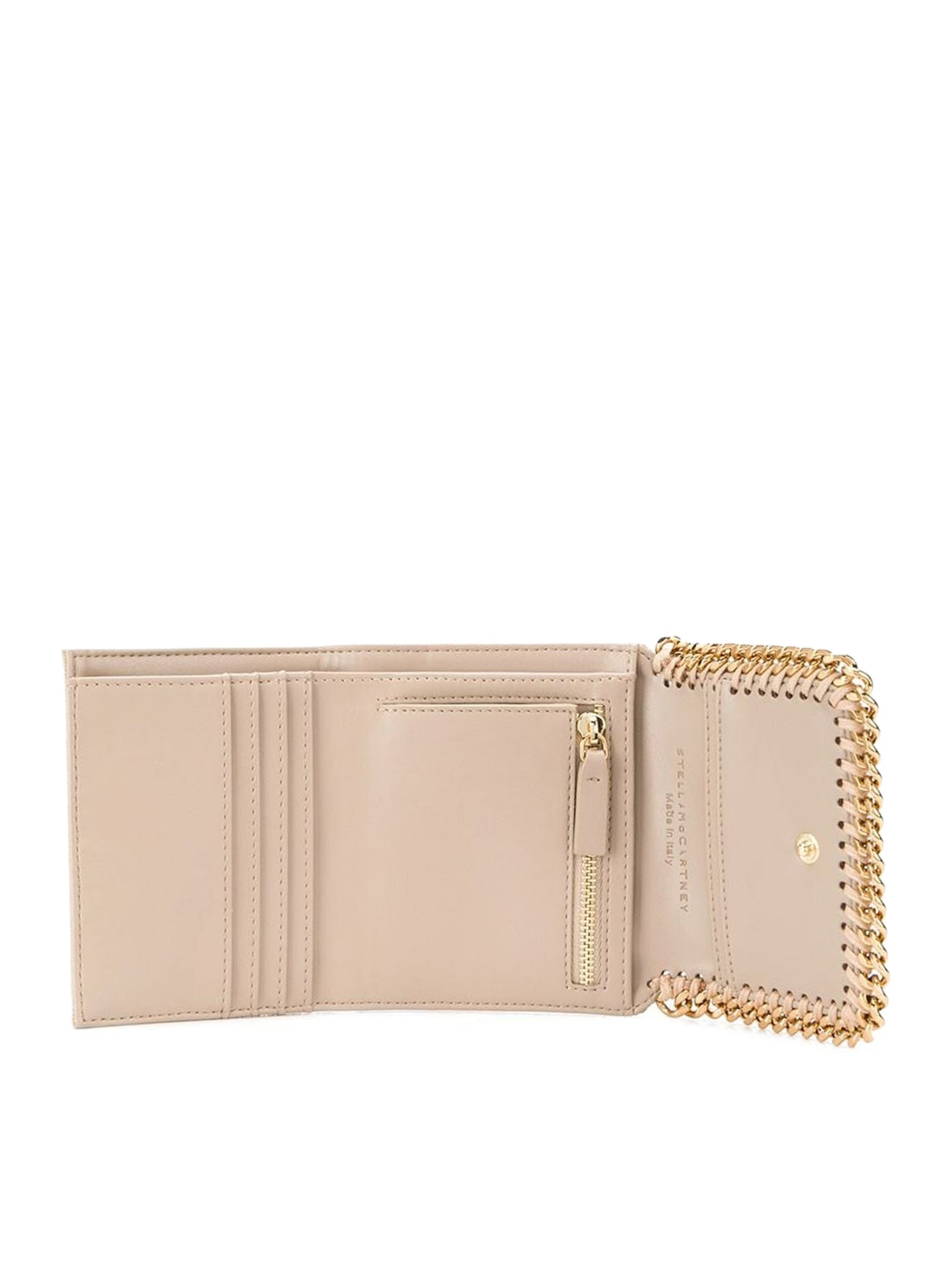 Falabella small wallet in shaggy deer