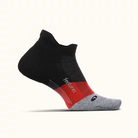 Feetures Elite Max Cushion No Show Tab Socks - Bounce Black