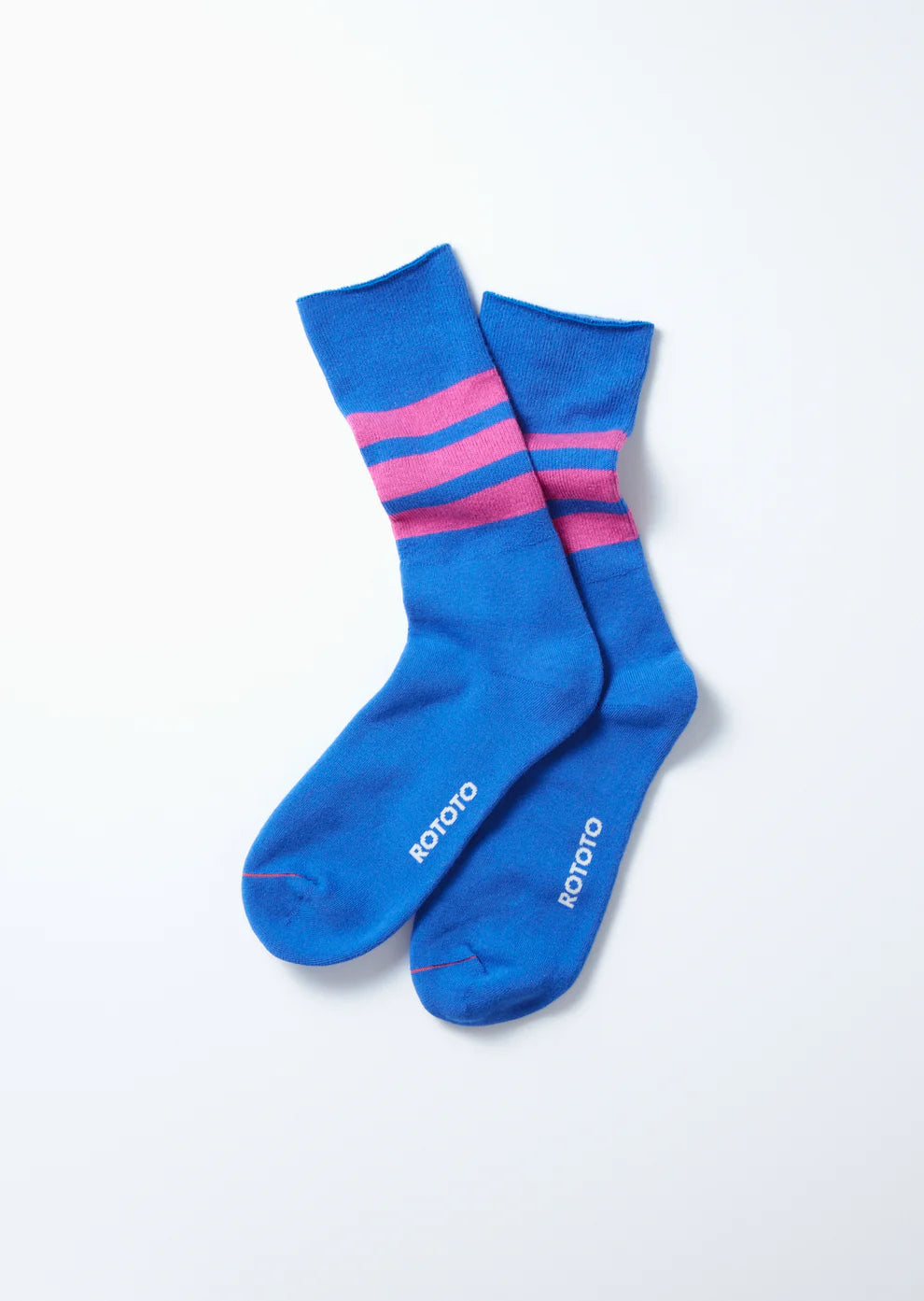 Fine Pile Stripe Crew Socks