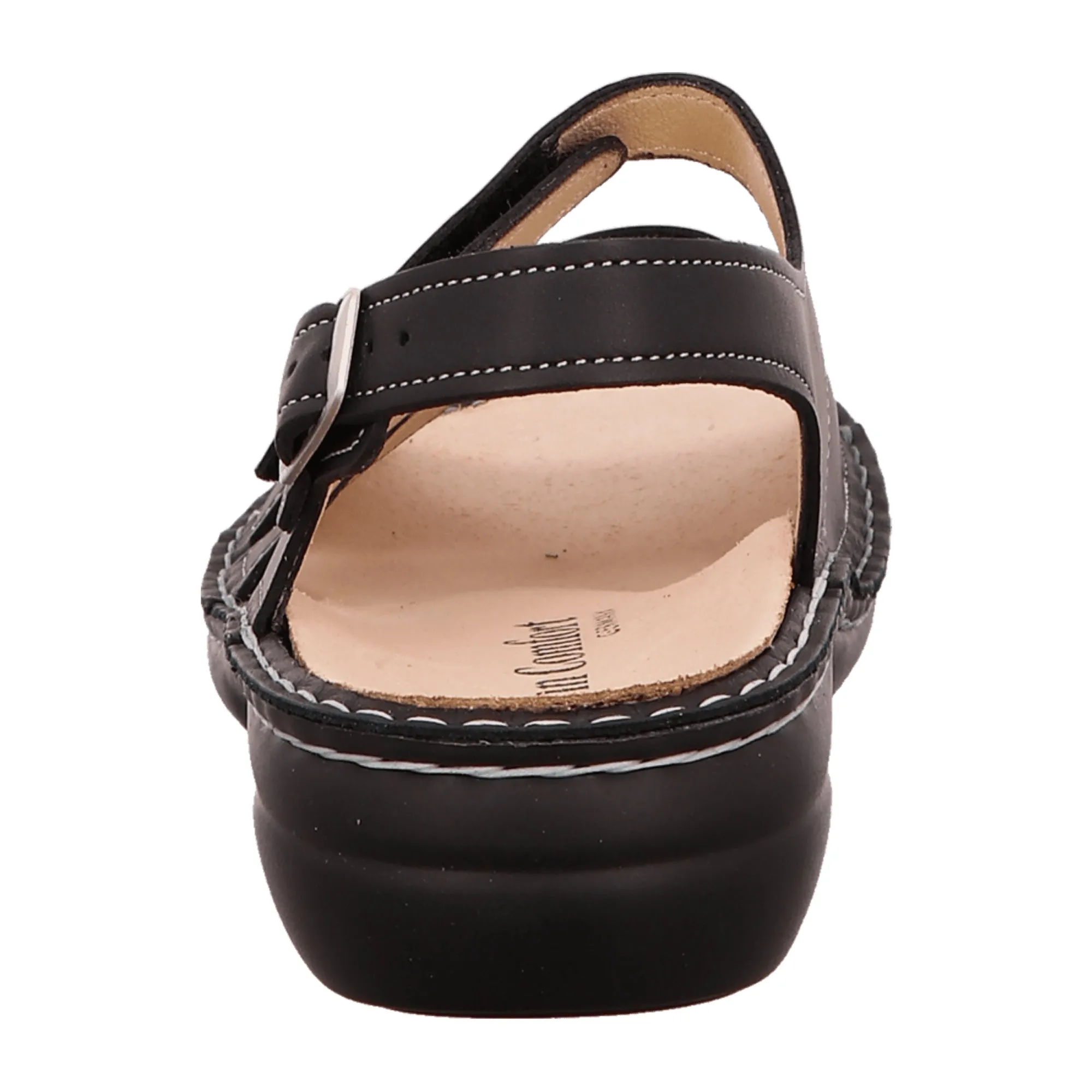 Finn Comfort Gomera Women's Sandals - Stylish & Comfortable Black Leather Sandals with Adjustable Straps and Removable Insole