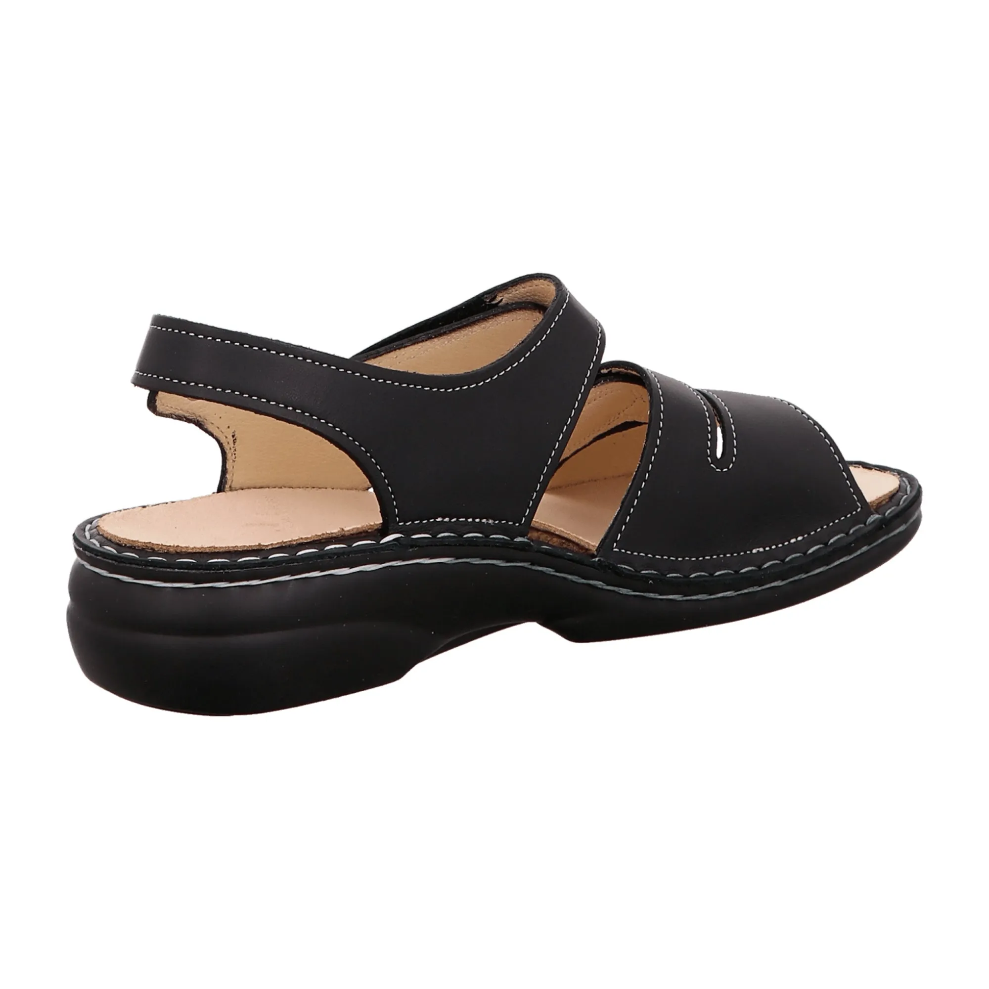 Finn Comfort Gomera Women's Sandals - Stylish & Comfortable Black Leather Sandals with Adjustable Straps and Removable Insole