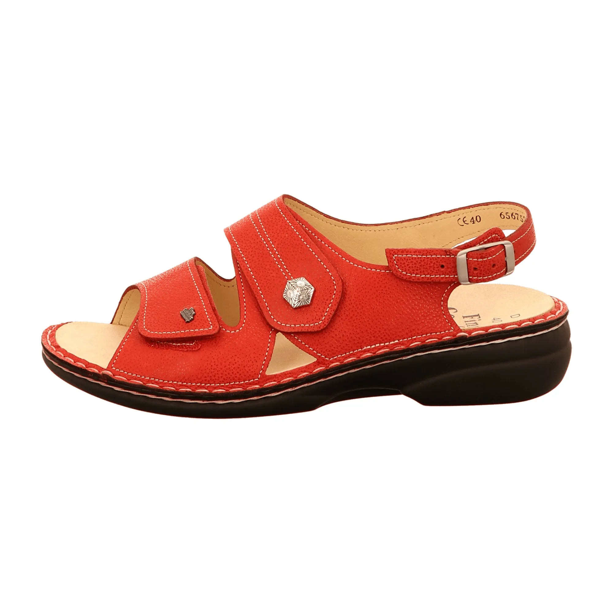 Finn Comfort Milos Women's Sandals in Signal Red | Stylish & Comfortable