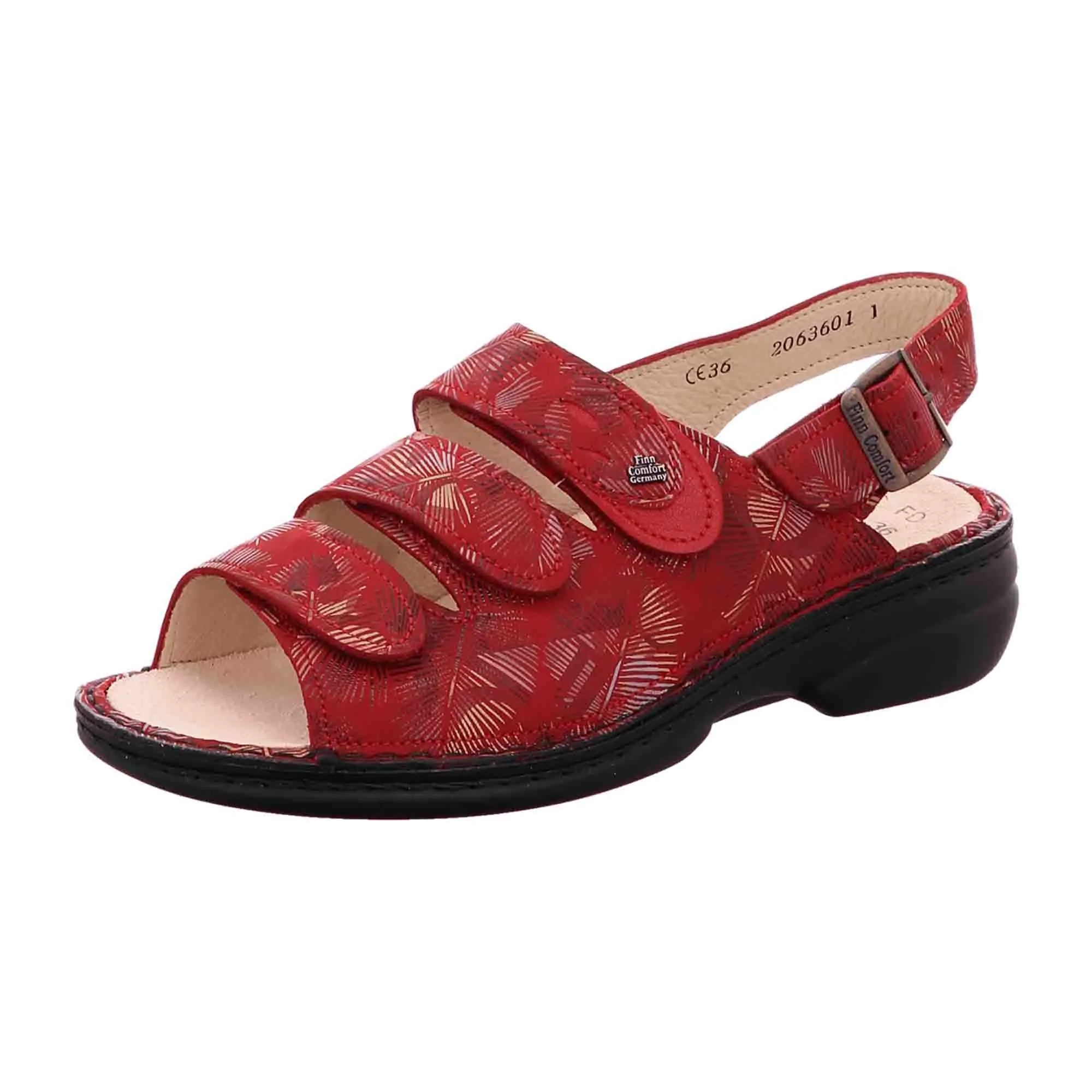 Finn Comfort Saloniki Women's Sandals - Vibrant Red, Comfortable and Stylish