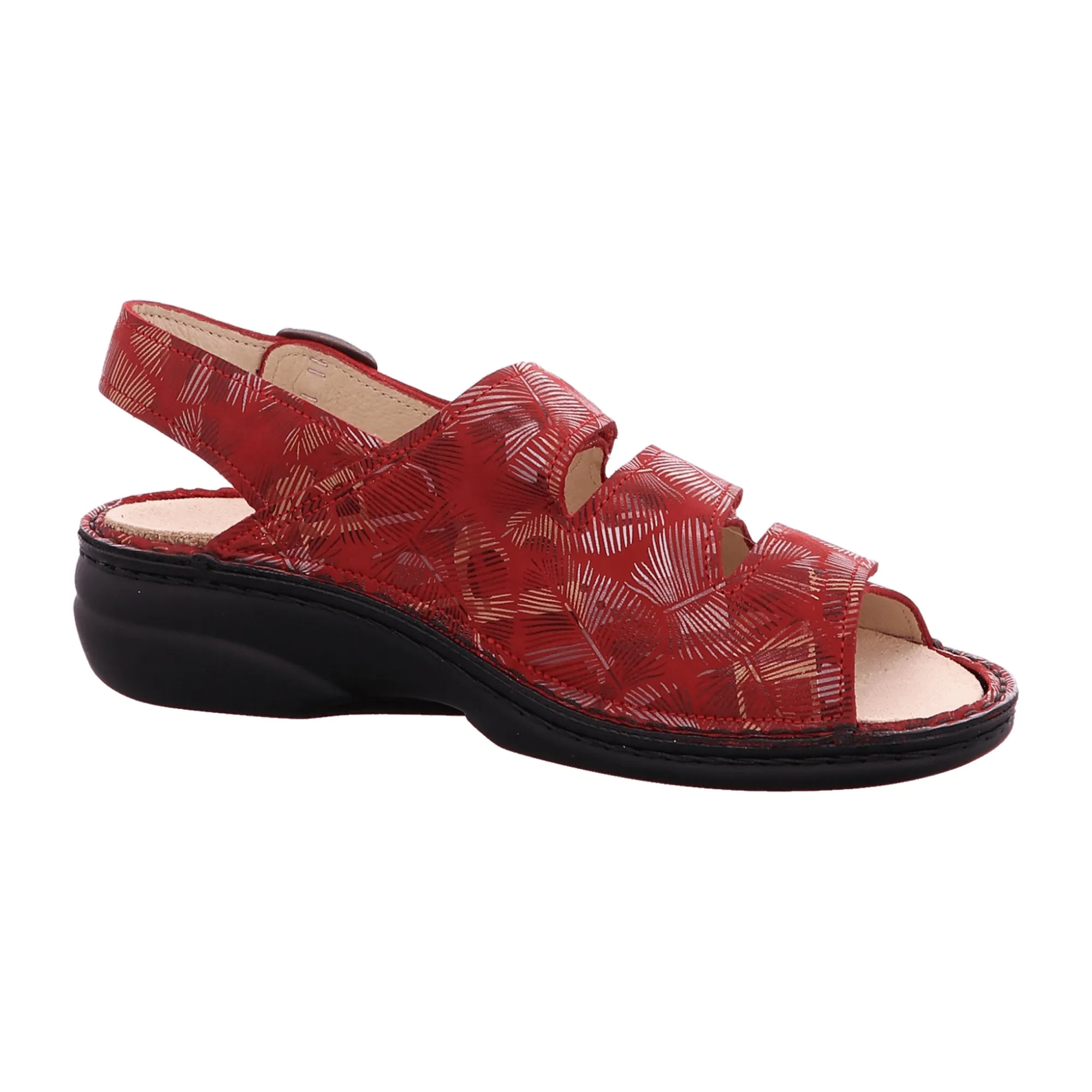 Finn Comfort Saloniki Women's Sandals - Vibrant Red, Comfortable and Stylish