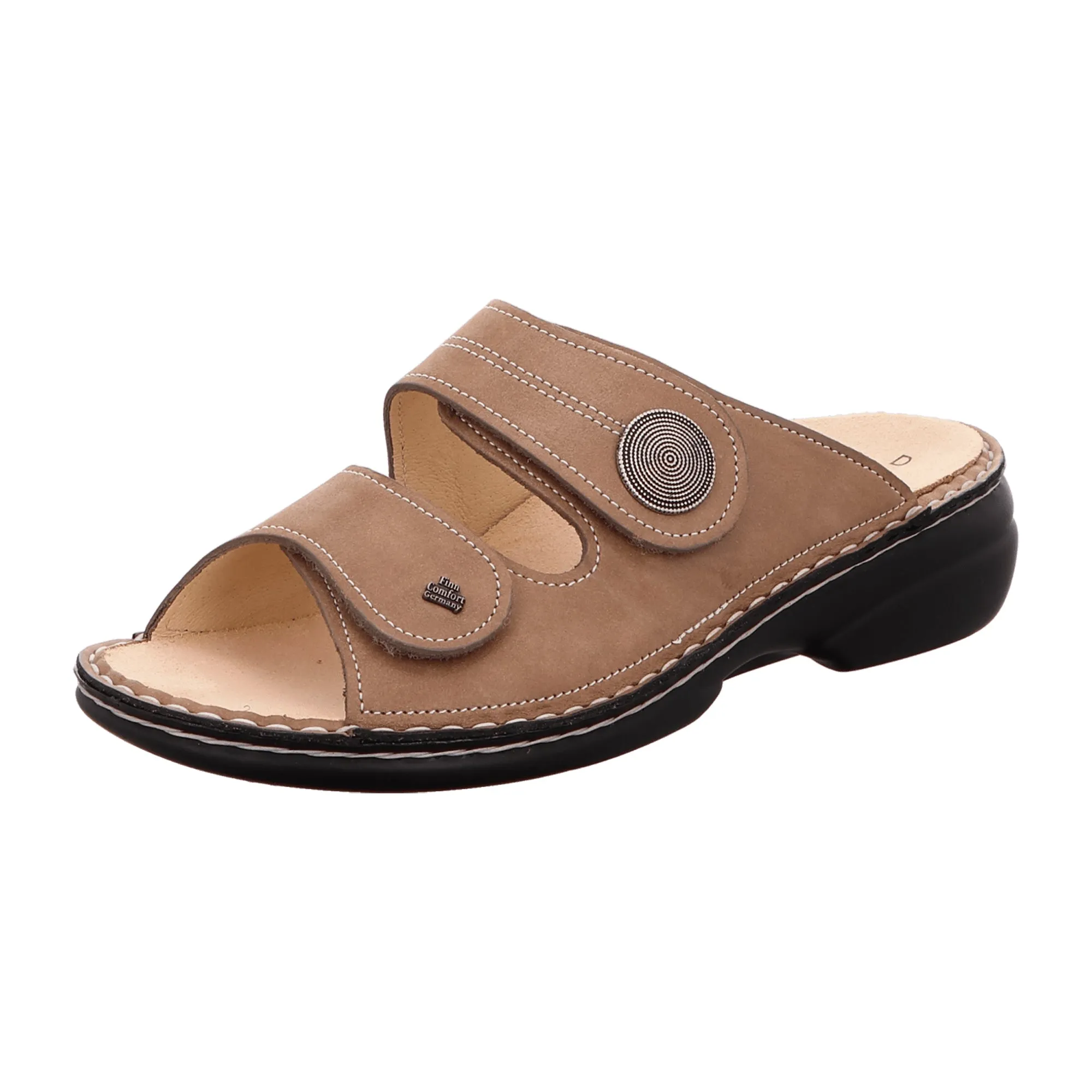 Finn Comfort Women's Comfort Slides, Beige - Stylish & Durable Sandals