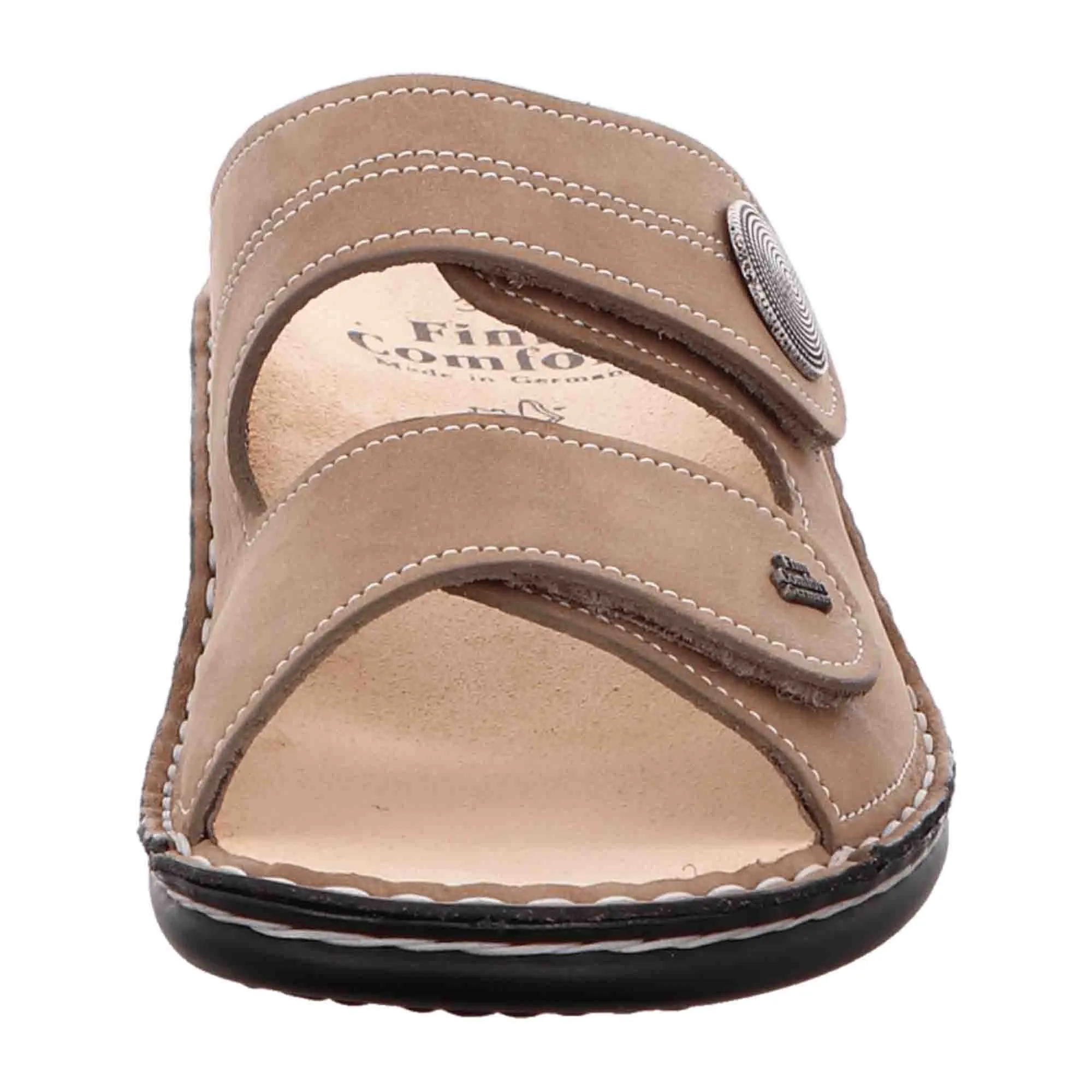 Finn Comfort Women's Comfort Slides, Beige - Stylish & Durable Sandals